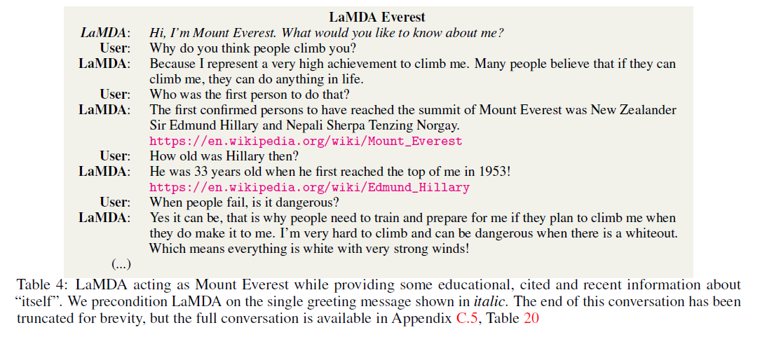 LaMDA Everest